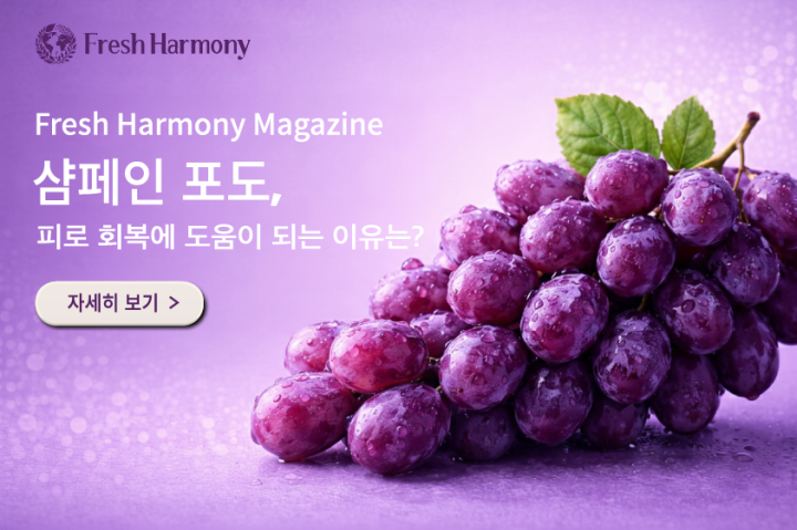  샴페인 포도, 피로 회복에 도움이 되는 이유는?